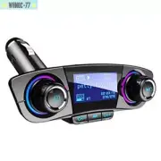 Car Bluetooth FM Transmitter MP3 Player Radio Wireless Adapter W/2 USB Charger (for: Fiat)