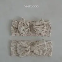 在飛比找蝦皮商城優惠-peekaboo 圖騰蝴蝶結髮帶 ｜嬰兒髮帶 寶寶髮帶 新生