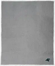 Northwest NFL Carolina Panthers Waffle Sherpa Silk Touch Throw Blanket, Team Colors, 50" x 60"
