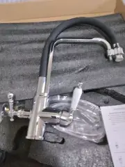 Kitchen Sink Faucet Hot Cold Tap Mixer Pull Out Nozzle Bathroom Single Handle