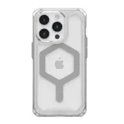 Plyo MagSafe Apple iPhone 15 Pro (6.1') Rugged Case - Ice/Silver (114286114333), 16ft. Drop Protection (4.8M), 10 Years Warranty 114286114333