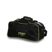 Storm Checkered Black/Lime 2 Ball Tote Clear Top Bowling Bag