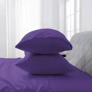 LINENOVA 2PCS Bamboo Blend Cooling Pillowcases Pillow Case - Purple,Standard