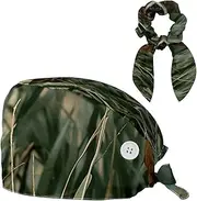 [YTYVAGT] Scrub Caps Women,Scrub Hats Suitable for Women,Wild Deer African Grasslands