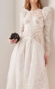 Zimmermann Prima Embroidered Midi Gown dress - New With Tags-RRP$3,500 AUD
