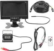 jojofuny 7 Inch Backup Monitor for Car Rear View Camera Reversing Image Display 12-24v Full Display Monitor Easy Install