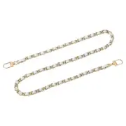 32" Purse Chain Strap with Buckles for Shoulder (Silver + Gold)