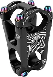 ANKROYU Aluminium Alloy Bicycle Short Stem 50mm High Performance CNC Machined Lightweight Stem for XC AM DH FR Bikes 31.8mm Handlebar Enhanced Control Stability