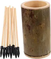 1 Set Tossing Game Arrows with Bucket for Adults Outdoor Fun for Backyard Camping Enhance Motor Skills Hand Eye Coordination
