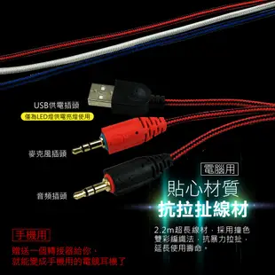 電競電腦耳機 附U字轉接器 耳罩式耳機 有線耳機 耳麥 (3.8折)