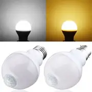 E27 B22 5W SMD5730 10LEDs Infrared Motion Sensor + Light Control Induction Light Bulb AC85-265V B22 PURE WHITE