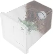 HOUDERCO 1 Set Transparent Plastic Spider Container Secure Habitat for Jumping Spiders Easy Maintenance Observation Reptile Breeding Box Cozy Safe Environment for Crawling Pets