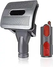 2024 1* Vacuum Cleaner Brush with Adapter, Pet Groom Tools Brush with Converter Parts for Dyson Vacuum V6 V7 V8 V10 V11