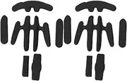 Bicycle Helmet Liner Sponge, Helmet Padding Kit Adhesive Sticker for Worn Out Liners