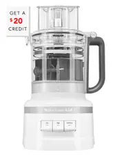 KitchenAid 13 Cup White Food Processor With Work Bowl With $20 Credit NoSize
