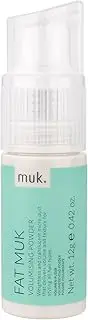 MUK. Fat Muk Hair Volume Powder 12g/ 0.42oz - Weightless Styling Powder for Root Lift & Texture - Professional Volumising Texture for All Hair Types - Translucent Micro-Dust Formula