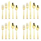 Frank Lloyd Wright Tree of Life Gold 18/10 Stainless Steel 20pc. Flatware Set