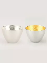 Japanese Sake Cup Tin100% Mix Set Golden 78ml Traditional Craft cup glass [F/S]