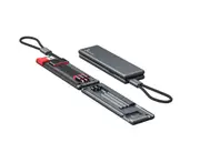 1PCS Compact Portable Storage Box 1 Drag 3 Charger Cable Universal USB Cord with Phone/Type C/Micro Connectors 3 In 1 Data Cable