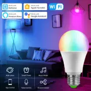 Homekit WiFi Smart Bulb 12W E27 RGBCW Colorful Dimmable LED Lamp Timer Function