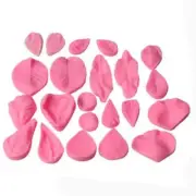 Chocolate Mold Gum Paste Flower Veining Silicone Mould for Baking Candy Muffin