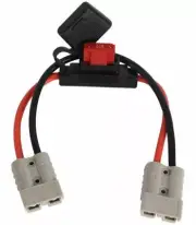Anderson Style Plug to Anderson Plug Power Lead 8 B&S 50AMP Maxi Fuse 30CM Cable