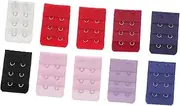 [Holibanna] 10pc Bra Extension Hooks Bra Extender Clips 3 Rows for Women Buckle Narrow Hooks