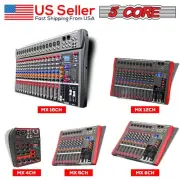 8/12/16 Channel Mixing Console Sound Pro USB Bluetooth Live Studio Audio Mixer