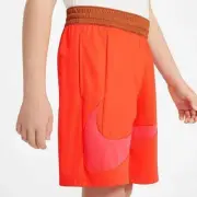 NIKE BOYS' DRI-FIT BASKETBALL SWOOSH SHORTS ORANGE SIZE MEDIUM NWT $30