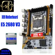 X99 Motherboard Set LGA2011 3 Kit with Xeon E5 2680 V3 CPU Processor Support DDR