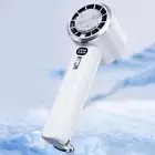 Portable Hand Fan USB Rechargeable Digital Dispaly Mini Bladeless Handheld Fan A