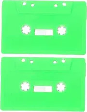 GLSTOY 2pcs Vintage Cassette Tape Storage Box Organizer Versatile Audio Cassette Holder for Blank Recording Tapes Classic Aesthetic Design Sturdy Construction for Safe Storage