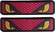 [Generic] Clothing Patches,Decorative Snake Eye Bag Patches | Set of 2 Adhesive Jacket Badge Stickers, Reflective Applique for Helmets Bags