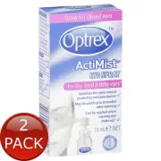 2 x Optrex Eye Spry 10Ml Actimist Dry