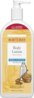 Burt's Bees Milk and Honey Body Lotion, 12 Ounces