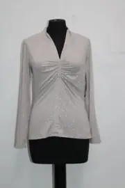 VINCE CAMUTO SPARKLE KNIT TOP, PINK,SMALL