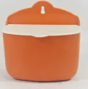 VINTAGE ORANGE MEPAL SALT BOX FROM THE DANISH ROSTI - 1960'S
