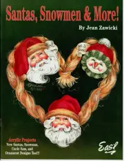 Santas Snowmen & More Christmas Decorative Painting Book Acrylic Jean Zawicki