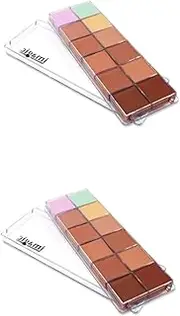 Ipetboom Concealer Palette 2pcs 12 Concealer Whitening Foundation Cream Concealer Cream