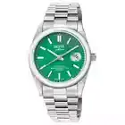 Gevril Men's 48934B West Village Swiss Automatic Sellita SW200 Green Dial Watch