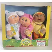 NEW Cabbage Patch Kids 9" Barnyard Friends Collectible Cuties Dolls Set of 3 Lot