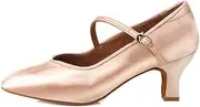 [DKZSYIM] Women's Latin Salsa Dance Shoes Close Toe Dress Shoes Dancing Performance Shoes，Model CMJ5003
