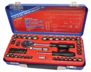 888 T820199 - Socket Set 1/4 & 3/8" Drive 55 Piece Metric/Imperial