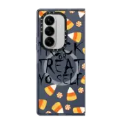 Galaxy Z Fold7 Impact Magnetic Case TRICK OR TREAT YO SELF - HALLOWEEN SELF-LOVE CANDY TYPOGRAPHY By Ebi Emporium