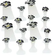 MOTHNUR 3 Sets Toe Separators for Pedicure Comfortable Silicone Toe Separator for Nail Art 24pcs Black Soft Clay 31 Toe Spacers for Women