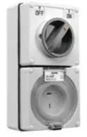 Clipsal SWITCHED SOCKET OUTLET 32V 15A 2-Pins 1-Pole Resistant Orange*Aust Brand