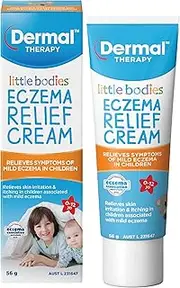 [Dermal Therapy] Little Bodies Eczema Relief Cream for Babies & Children, Relieves Mild Eczema & Dermatitis Symptoms, with Calendula Officinalis & Aloe Vera, Gentle Skin Care for Sensitive Skin | 56g