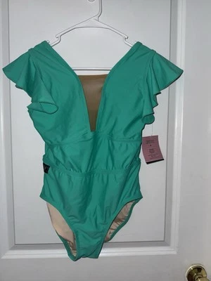 NWT! Kandi Kouture Green Dance Leotard Size: Teen Large(8/9)