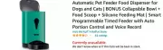 NEW Automatic Pet Feeder Food Dispenser Dogs Cats Programmable Timed Portion