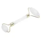White Jade Roller Ergonomic Natural Facial Massager Roller AntiAging Skin Ca GSA
